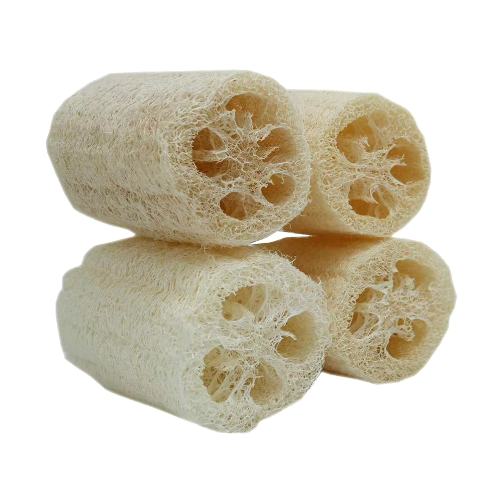 4Pcs/Pack Organic Loofahs Loofah Spa Exfoliating Scrubber Natural Luffa Body Wash Sponge Remove Dead Skin Made Soap 4 Inch