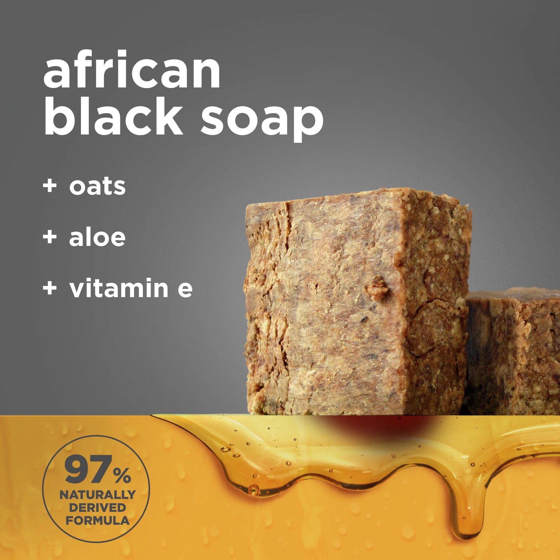 Bar Soap African Black Soap Soothing and Clarifying Bar Soap, 8 Oz