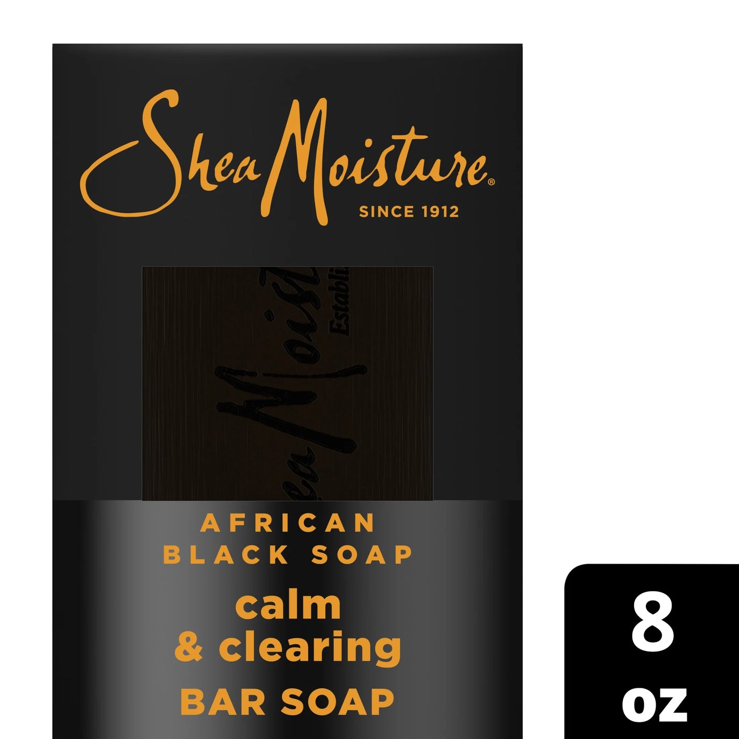 Bar Soap African Black Soap Soothing and Clarifying Bar Soap, 8 Oz